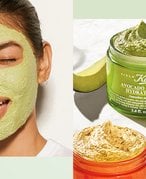 Woman in face mask